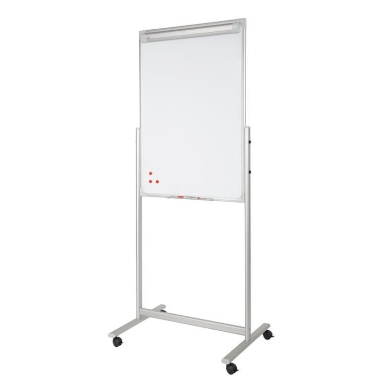Flipchart dwustronny na kółkach 2x3