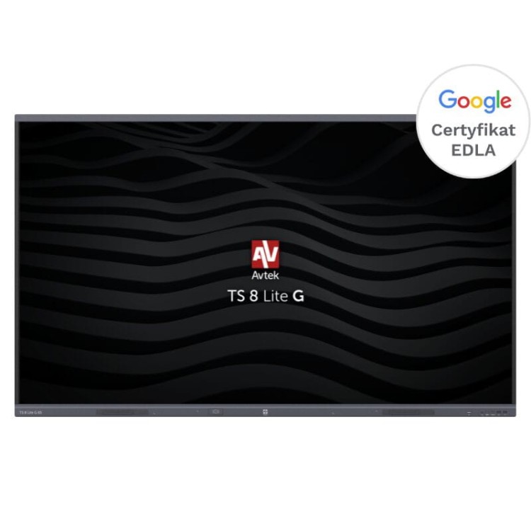 Monitor interaktywny Avtek TS 8 Lite G 75 cali Android 14 EDLA