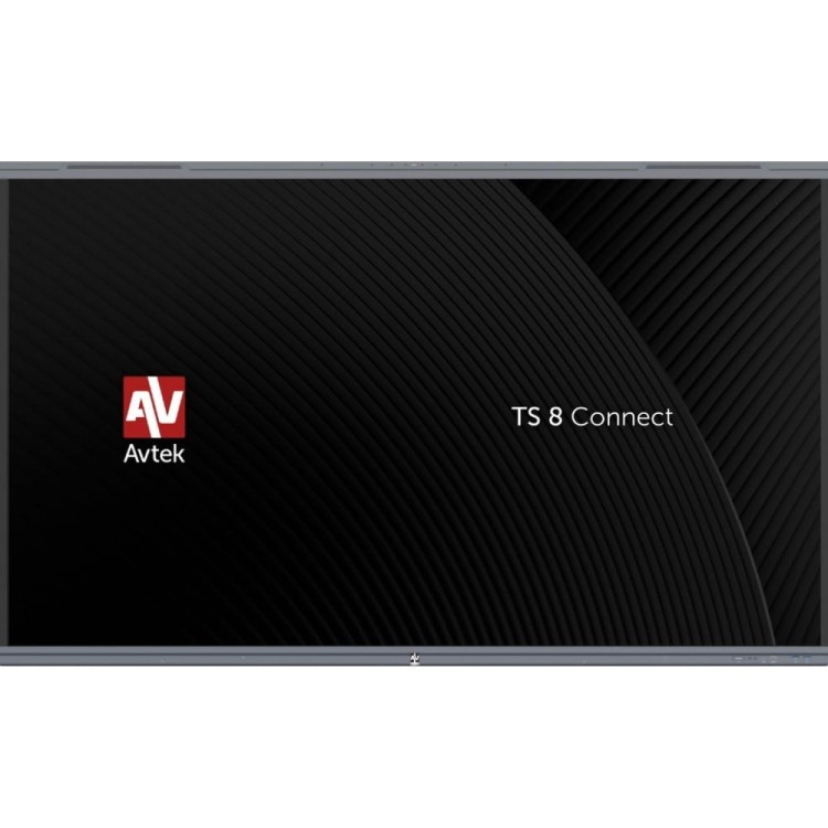 Monitor interaktywny Avtek TS 8 Connect 86 cali z systemem Android 13 i technologią Zero Bonding