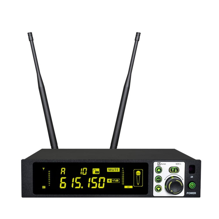 Odbiornik UHF systemu Avtek WM-1H – kompaktowa baza do mikrofonu