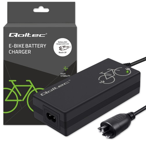Ładowarka Qoltec Bosch eBike 36V 42V 2A do roweru elektrycznego