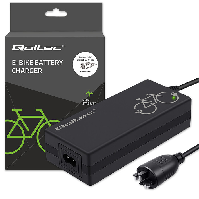 Ładowarka Qoltec Bosch eBike 36V 42V 2A do roweru elektrycznego