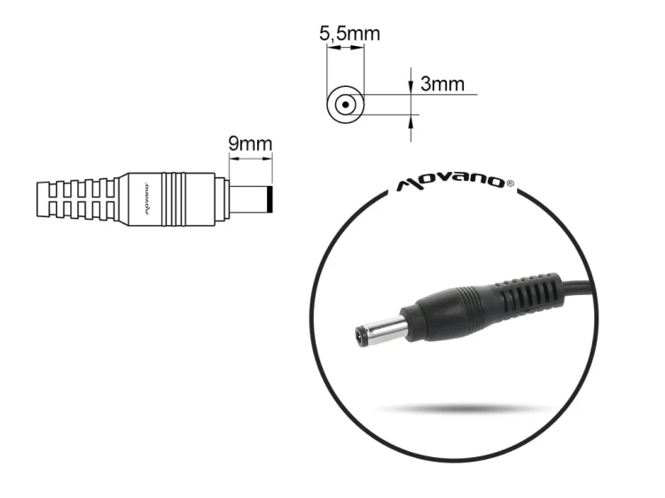 Zasilacz Movano 19v 4.74a (5.5x3.0 pin) - SAMSUNG