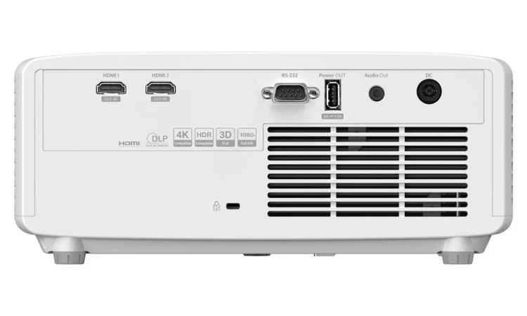 Złącza projektora Optoma HZ40HDR (widok z tyłu)