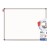 BESTSELLER Tablica suchościeralna magnetyczna MEMOBE biała, rama aluminiowa Classic, 150x100 cm