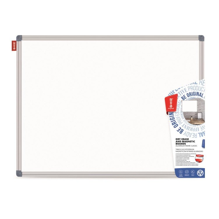 Tablica suchościeralna magnetyczna MEMOBE biała 80x60 cm w ramie ALU