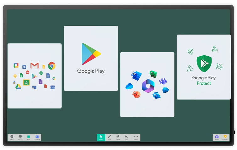 Google EDLA w monitorze interaktywnym